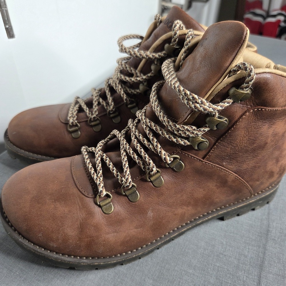 Birkenstock Men's Brown Leather Lace-Up Hiking Ankle Boots Size 8 US / 41 EU - Picture 5 of 11